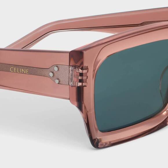 NWT Celine CL40280U-74V-54 Transparent Pink 54mm Sunglasses